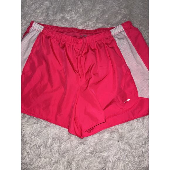 Champion women's sz. L pink classic lined sport shorts. Great color, comfortable - Picture 1 of 7